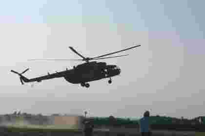 Helikopter na Dniach NATO w Republice Czeskiej